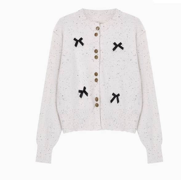 トップス カーディガン 長袖 リボン もこもこ ふわふわ ふっくら ボタン ヴィンテージ ニット かわいい こなれ感 都会的 ベーシック イベント ロリータ ロマンティック セクシー おとなしめスタイル ハートボタン 大きな襟 送料無料 個性的 トップス 秋 冬 韓国 オルチャン