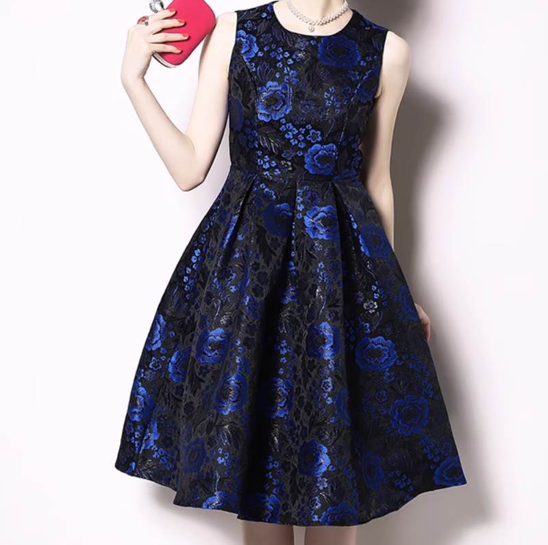 樂天商城 - ドレス ワンピース ウェディング パーティー 結婚式 二次会 披露宴 演奏会 発表会 ステージ フォーマル キャバ コスプレ コスチューム ラウンジ 膝下 ノースリーブ ボリューム プリンセスライン セミフレア Aライン プリーツ 送料無料 個性的 ドレス レース 韓国 オルチャン