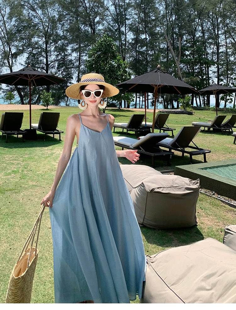 レディース ワンピース キャミソールワンピース ロング 袖なし ノースリーブ フレア Aライン 背中開き フェミニン バックコンシャス かわいい 大人可愛い きれいめ シンプル カジュアル 上品 おしゃれ こなれ感 抜け感 ベーシック 無地 春 夏 デー 韓国 オルチャン