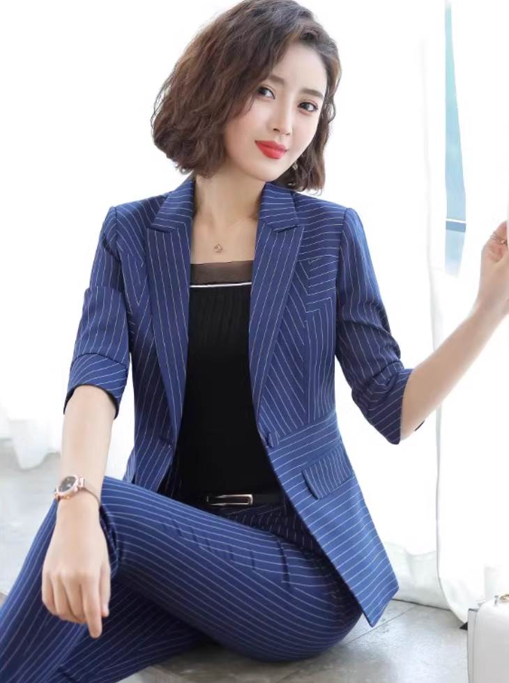 3セット セットアップ レディース ジャケット パンツ キャミソール 前開き テーラードジャケット ストレートパンツ フルレングス 5分袖 襟付き タイト スリム 細身 ストレート ボタン きれいめ シンプル 上品 おしゃれ かっこいい クール 韓国 オルチャン