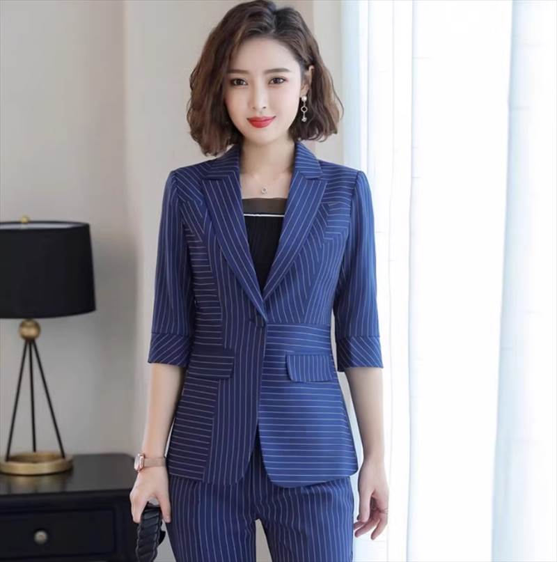 3セット セットアップ レディース ジャケット パンツ キャミソール 前開き テーラードジャケット ストレートパンツ フルレングス 5分袖 襟付き タイト スリム 細身 ストレート ボタン きれいめ シンプル 上品 おしゃれ かっこいい クール 韓国 オルチャン