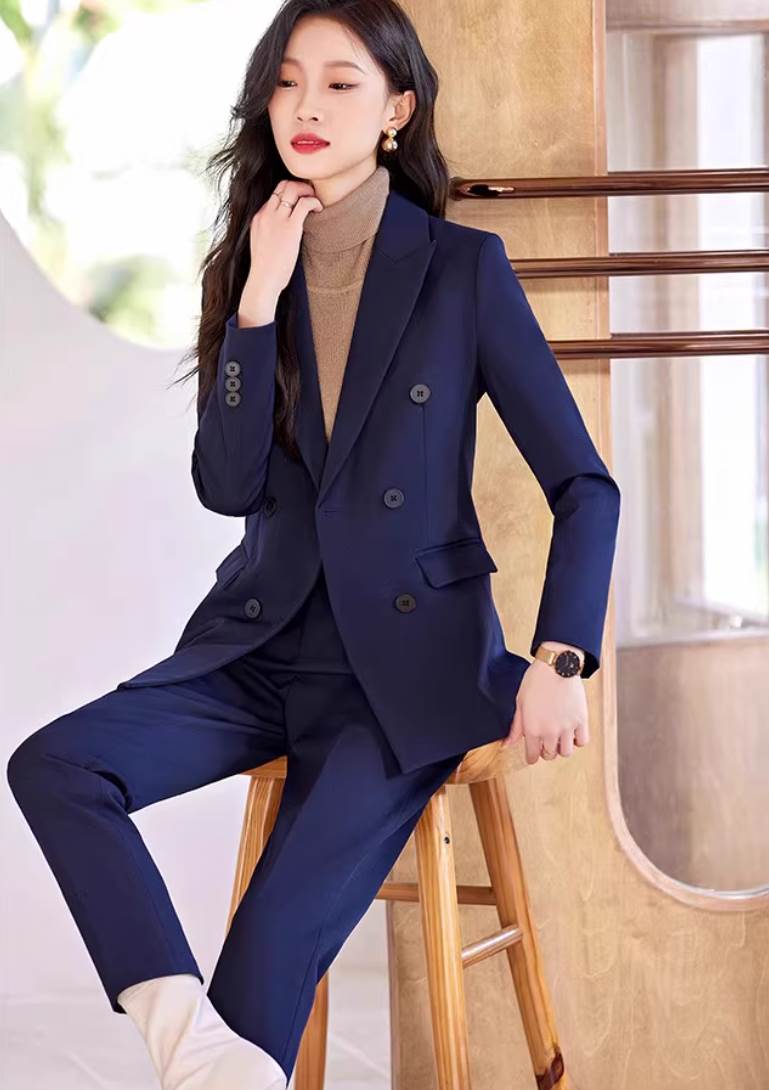 3セット セットアップ レディース ジャケット パンツ セットアップ 前開き テーラードジャケット ストレートパンツ フルレングス 長袖 タートルネック 襟付き スリム 細身 ストレート ポケット ボタン きれいめ シンプル 上品 おしゃれ かっこい 韓国 オルチャン