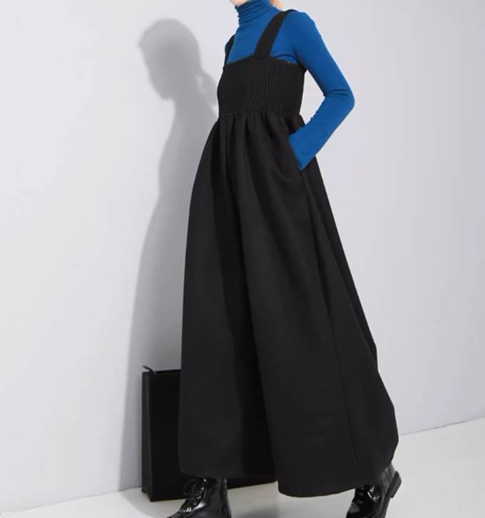レディース パンツ オールインワン つなぎ ロングパンツ ワークパンツ ワイドパンツ ロング ノースリーブ スクエアネック ワイド フレア Aライン フォーマル 裾ワイド ストリート ふっくら 伸縮性 コンサバ アメカジ かわいい 大人可愛い きれい 韓国 オルチャン