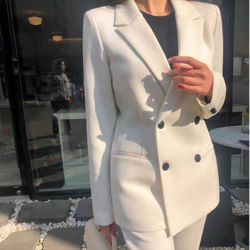 セットアップ 定番 ボトムス パンツ ジャケット ズボン スーツ ストレートパンツ テーパードパンツ 袖あり 長袖 襟付き スリム タイト 細身 ストレート Iライン 前開き 上下セット 2点セット ツーピース きれいめ シンプル カジュアル 大人 韓国 オルチャン