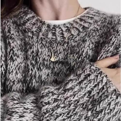 レディース トップス ニット セーター プルオーバー MIX ミックス ローゲージ ローゲージニット ローゲ..