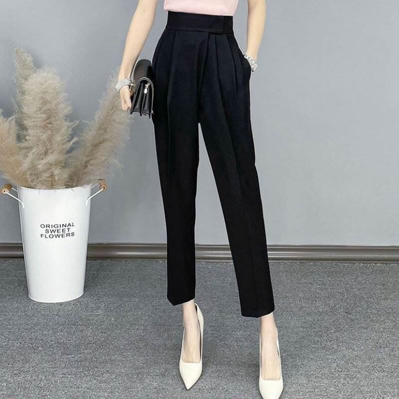 樂天商城 - レディース パンツ ボトムス テーパードパンツ ロングパンツ スラックス ロング 9分丈 マジックテープ 面テープ スリム 細身 タック タックプリーツ ポケット かわいい 大人可愛い きれいめ シンプル カジュアル 上品 送料無料 個性的 ボトムス おしゃれ 韓国 オルチャン