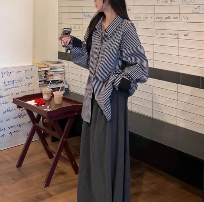 2セット セットアップ レディース スカート トップス ジャケット 長袖 かわいい 大人可愛い きれいめ シンプル カジュアル 上品 おしゃれ かっこいい レトロ アジアン エスニック エキゾチック こなれ感 ラフ ルーズ 個性的 クール モード系 エレ 韓国 オルチャン