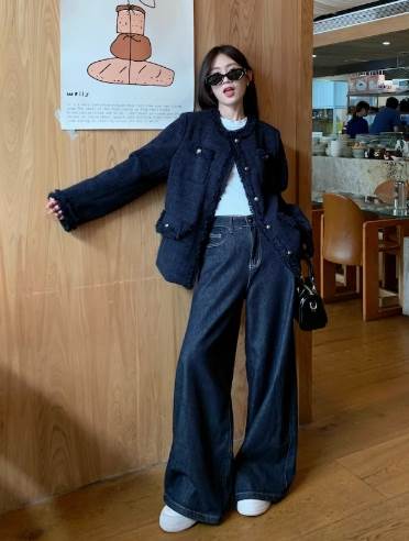 樂天商城 - ツイードジャケット レディース トップス ジャケット かわいい 大人可愛い きれいめ シンプル カジュアル 上品 おしゃれ かっこいい レトロ こなれ感 ラフ ゆったり 大きめ 体型カバー ボタン 防寒 クール モダン 送料無料 個性的 ジャケット ヴィンテージ 韓国 オルチャン