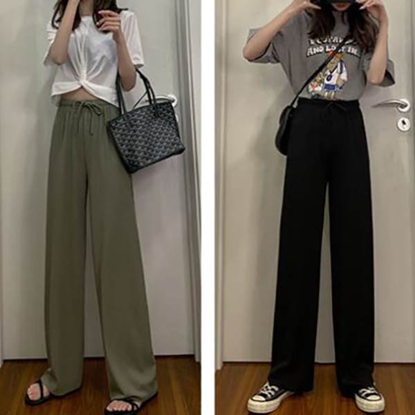 樂天商城 - レディース ハイウエスト パンツ ストレッチ ボトムス ロング ウエストゴム ポリエステル 楽ちん かわいい きれいめ シンプル カジュアル おしゃれ 大人可愛い 女子 こなれ感 ラフ ラブリー キュート スポーツ 運動 フィットネスラフ 部屋着 くすみカ 韓国 オルチャン