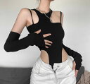 レディース ボディスーツ インナー 袖なし かわいい 大人可愛い きれいめ シンプル カジュアル 上品 おしゃれ かっこいい レトロ アジアン エスニック エキゾチック こなれ感 ラフ メンズライク マニッシュ ボーイッシュ スポーティー ガーリー 韓国 オルチャン(4)