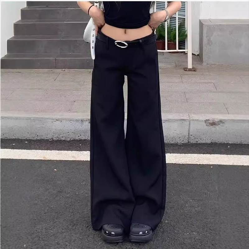 ブーツカットルーズデニムパンツレデ...