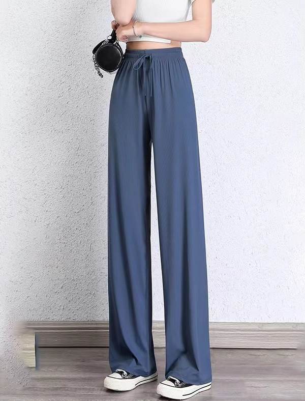 2タイプ冷感ウエストゴムドレープワ...