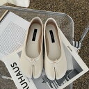 ヒール フラット ぺたんこ 革 レザー 薄手 大人可愛い 大人 上品 おしゃれ お洒落 かっこいい レトロ フォーマル エレガント きちんと感 クール モダン 主役級 存在感 こなれ感 抜け感 無地 春 1代 2代 3代 4代 レディース 女性用 韓国 オルチャン(4)