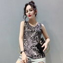 タンクトップ トップス インナー Tシャツ シャツ タンクトップ 袖なし ノースリーブ Uネック スリム インナー Tシャツ シャツ タンクトップ 袖なし ノースリーブ Uネック スリム タイト Aライン 薄手 柄 ヒョウ柄 夏 221 1代 2代 女性用 学生 デート お出かけ