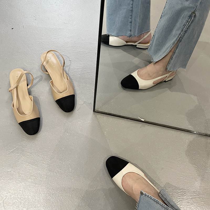 バックストラップミュール シューズ ミュール ローヒール ラウンドトゥ 履きやすい 大人可愛い きれいめ シンプル カジュアル おしゃれ お洒落 大人っぽい 女っぽ 無地 オールシーズン シーズンレス 1代 2代 3代 レディース 学生 通学 デート お出 韓国 オルチャン