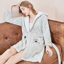 レディース うさ耳 ルームウェア パジャマ 部屋着 寝巻 ナイトウェア モコモコ ガウン 着る毛布 長袖 ポケット ハート 刺繍 ふわふわ フード付き 前開き かわいい 大人 シンプル カジュアル 女子会 お泊まり 休日 着回し 普段使い オルチャン 韓国 おうち時間 暖かい 防寒