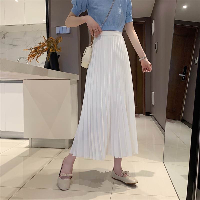 プリーツスカートスカートボトムスプ...