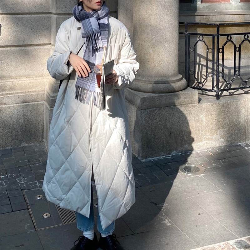 キルティングコートレディースアウタ...