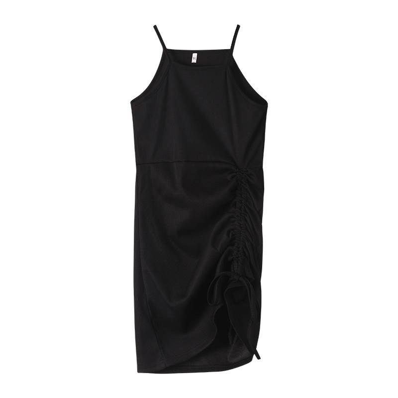 シャーリング ミニ丈 レディース キャミソール ワンピース 膝上 袖なし ノースリーブ ラウンドネック 襟なし スリム 細身 Aライン リボン ハイウエスト かわいい 大人可愛い シンプル カジュアル 大人 おしゃれ 無地 春 夏 秋 1代 2代 通勤 学生 通学 デート 上品 個性的