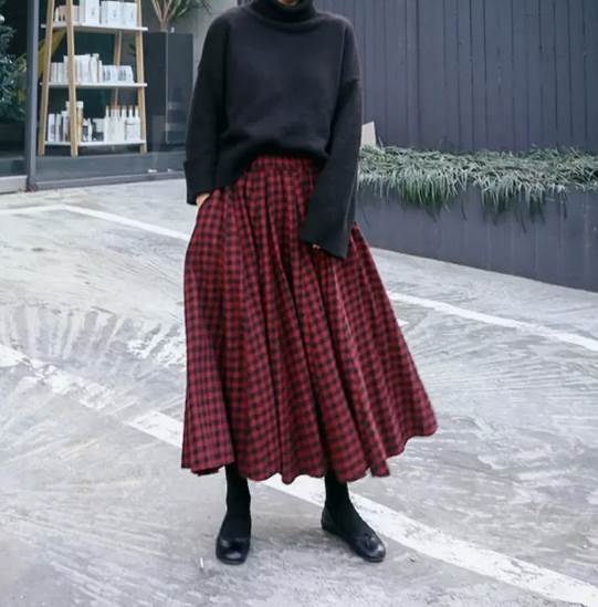 樂天商城 - スカート ロングスカート ロング丈 フレア ワイド Aライン かわいい 大人可愛い きれいめ シンプル カジュアル 大人 上品 おしゃれ お洒落 大人女子 こなれ感 ラフ ラブリー キュート ガーリー 個性的 エレガント モダン 主役級 存在感 柄 チェック柄 格子柄 春 秋 20代