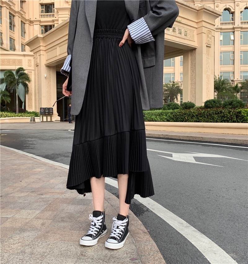 樂天商城 - スカート ロング ロング丈 ハイウエスト プルオーバー 綿 ポリエステル繊維 コットン きれいめ 大人 上品 おしゃれ お洒落 かっこいい レトロ 大人可愛い 大人女子 こなれ感 モダン 主役級 存在感 抜け感 オールマッチ ハイエンド ニッチ 爽やか 清涼感 高級感 シック