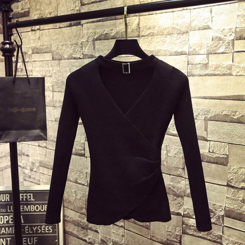 乐天商城 - トップス ニットソー 袖あり 長袖 Vネック ラウンドネック ホルターネック ニット 快適 着心地 かわいい 大人可愛い きれいめ シンプル カジュアル 大人 上品 おしゃれ お洒落 かっこいい レトロ 大人女子 こなれ感 ラフ ラブリー キュート ルーズ 個性的 クール