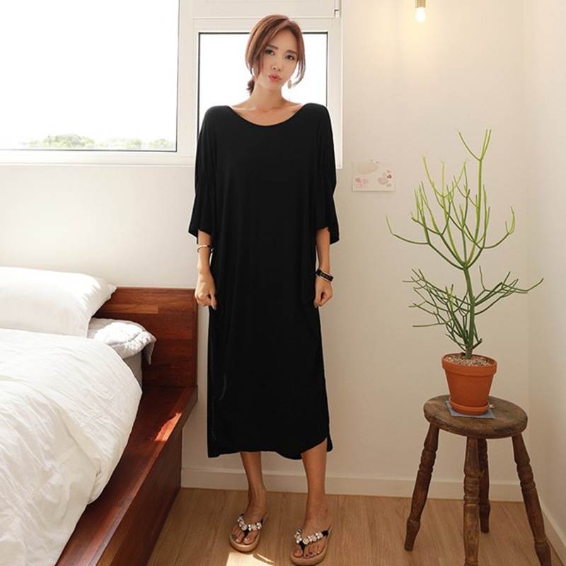 ワンピース ロングスカート Uネック 背中V バックレス くしゅっと Aライン かわいい 大人可愛い 大人 上品 おしゃれ お洒落 セクシー 無地 夏 20代 30代 デート お出かけ ファッション S M L XL ブラック