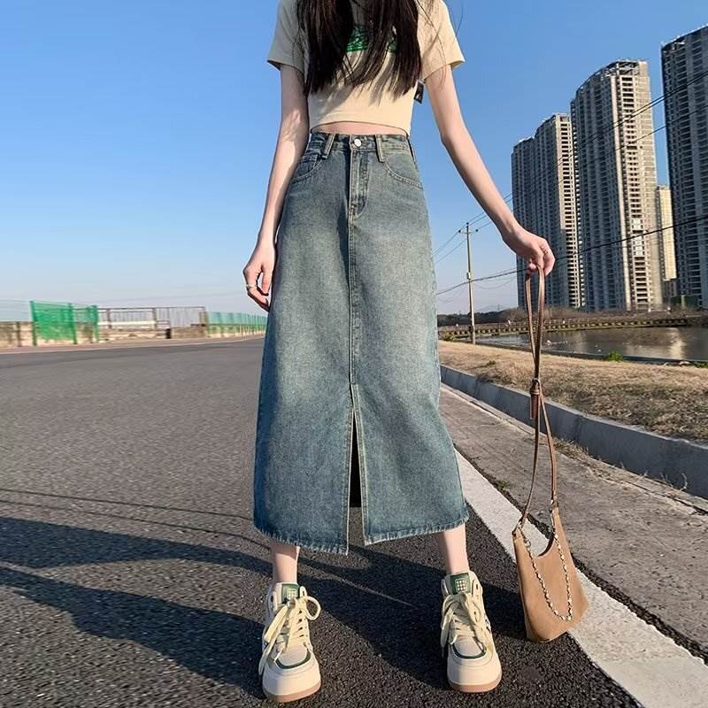 フロントハイスリットレディーススカ...