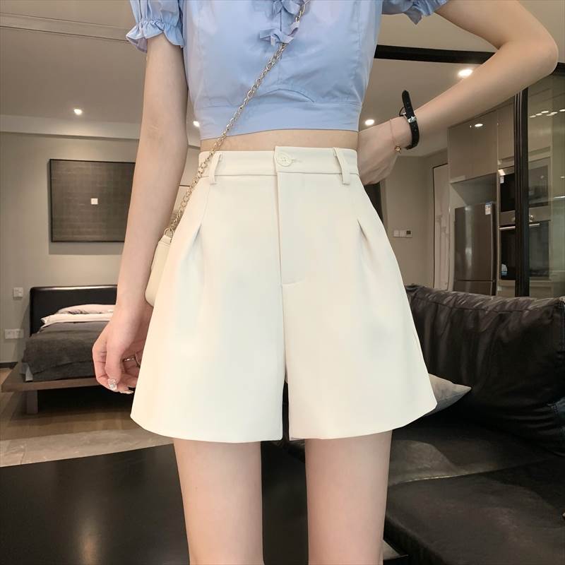 樂天商城 - レディース ボトムス ショートパンツ タックパンツ ミニ ショート セミフレア タック ハイウエスト かわいい 大人可愛い きれいめ シンプル カジュアル 上品 おしゃれ ガーリー 主役級 存在感 抜け感 キュート ベーシック ナチュラル