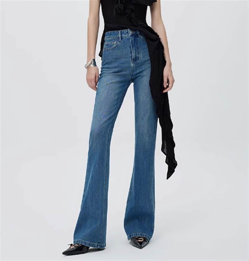 樂天商城 - レディース パンツ ボトムス デニム ジッパー ブーツカット タイト スリム デニム 大人可愛い きれいめ シンプル カジュアル 上品 おしゃれ かっこいい 存在感 無地 春 夏 秋 冬 オールシーズン 10代 20代 30代 40代 学生