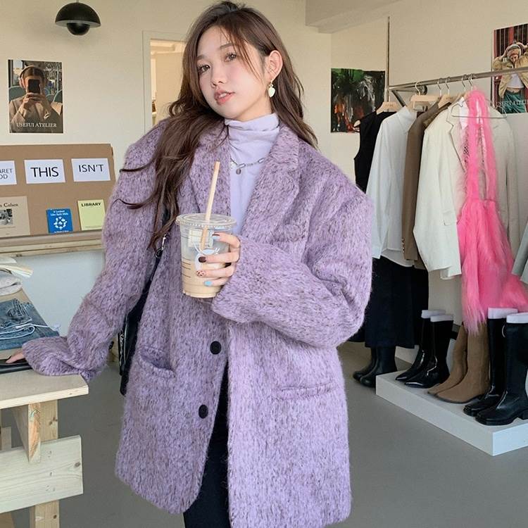 Rakuten - アウター コート ミディアム丈コート 長袖 襟付き 前開き ボタン ポケット かわいい 大人可愛い きれいめ シンプル 上品 おしゃれ かっこいい カジュアル こなれ感 個性的 主役級 存在感 抜け感 秋 冬 ベーシック ナチュラル クール