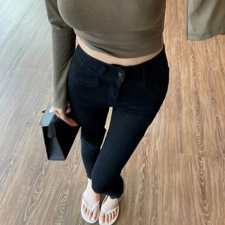 ボトムス パンツ ロングパンツ スキニーパンツ ハイウエスト ポケット タイト かわいい 大人可愛い きれいめ シンプル 上品 おしゃれ ..