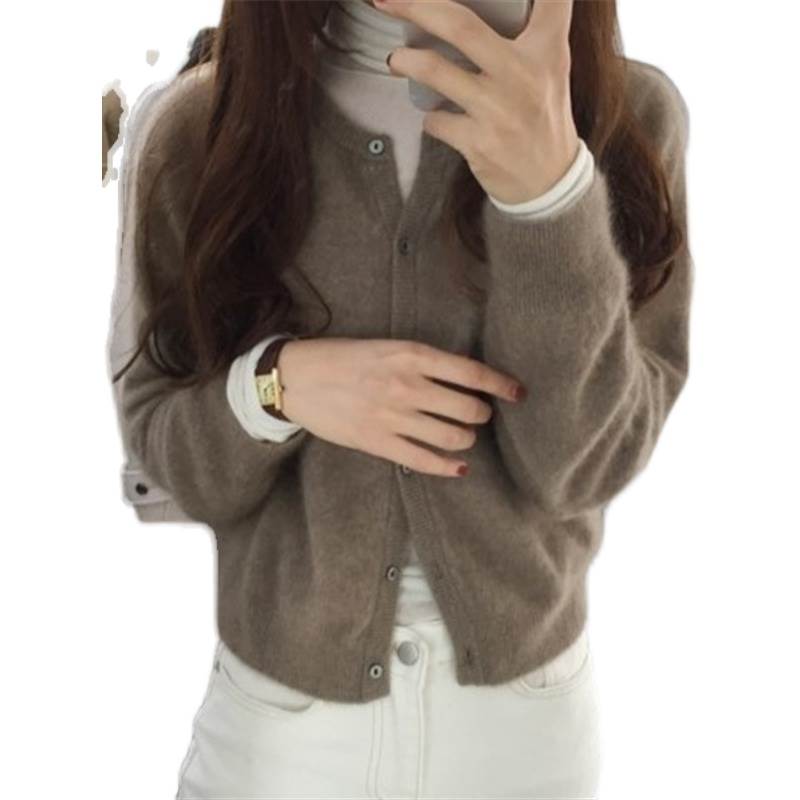 トップスニットソーセーターカーディ...