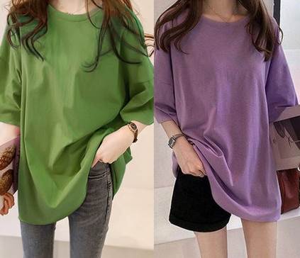 2点セット トップス Tシャツ ビッグT 袖あり 半袖 かわいい 大人可愛い きれいめ シンプル カジュアル 大人 上品 おしゃれ お洒落 かっ..