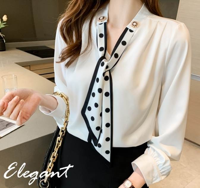 トップスデートシャツブラウス袖あり...