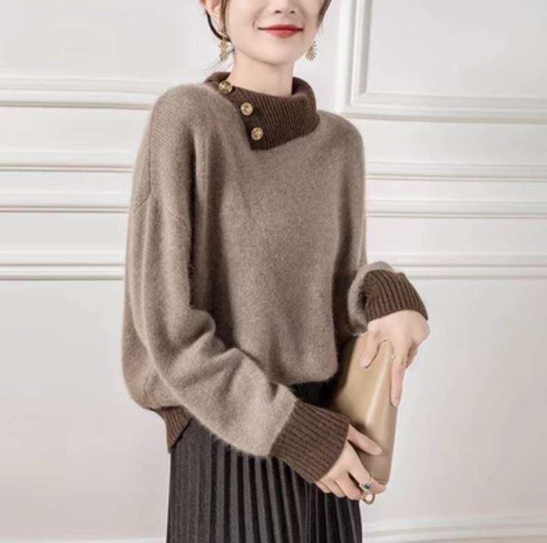 トップス デート カットソー ニットソー セーター 袖あり 長袖 タートルネック かわいい 大人可愛い き..