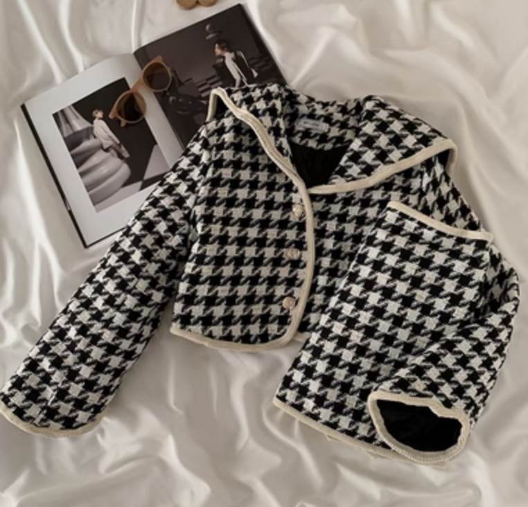 送料無料 レディース スカート ジャケット セットアップ ミニスカート 長袖 千鳥格子 かわいい 大人可愛い きれいめ 上品 おしゃれ かっこいい レトロ こなれ感 パールボタン エレガント フェミニン ガーリー キレカジ セレカジ お出かけ お呼ばれ 送料無料