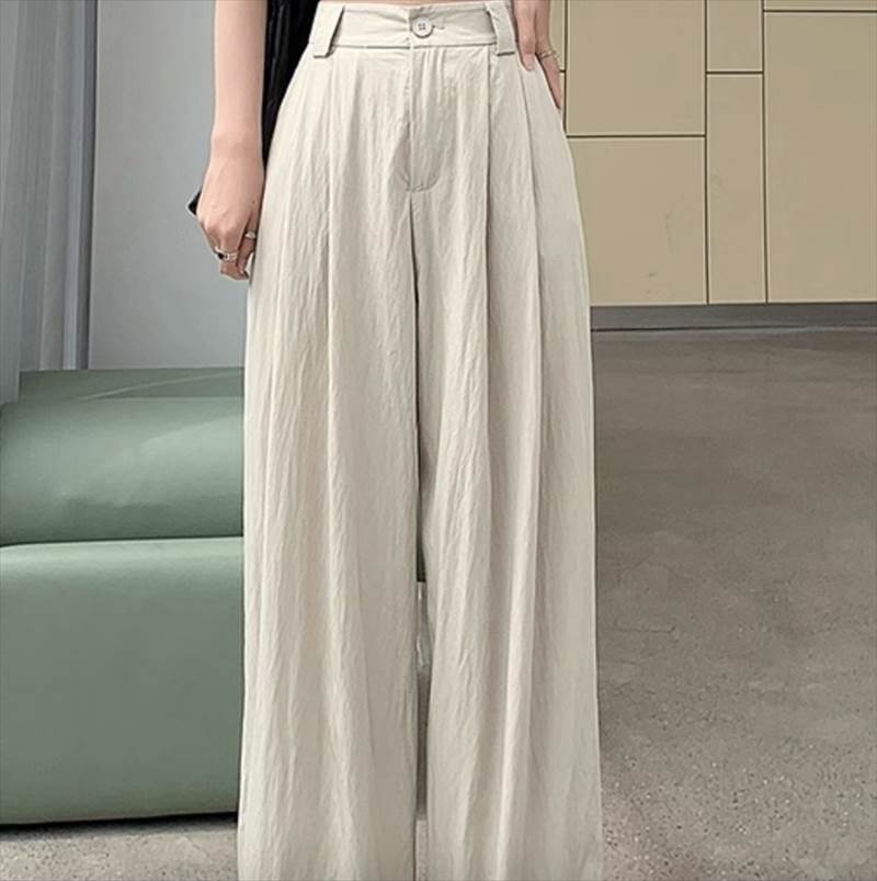 送料無料 レディース パンツ ボトムス ワイドパンツ 無地 シンプル シボ加工 大人可愛い きれいめ 上品 おしゃれ カジュアル ナチュラル キレカジ ゆる ルーズ デイリー お出かけ 通勤 オフィス アプリコット カーキ グレー ブラック 春 夏 秋 送料無料