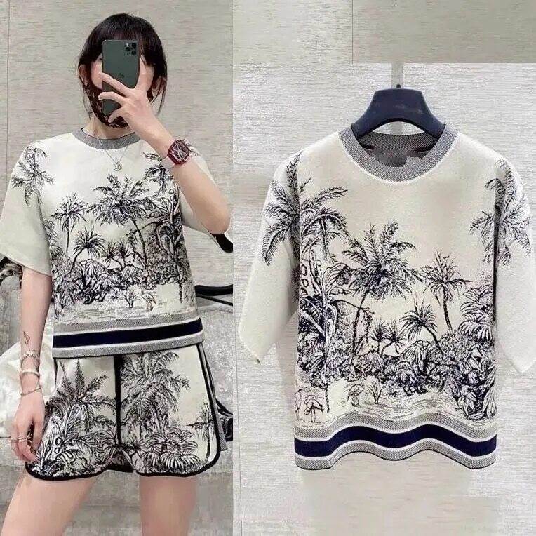 乐天商城 - セットアップ プリントライン ロゴ モード ワンカラー M L トップス パンツ トロピカル