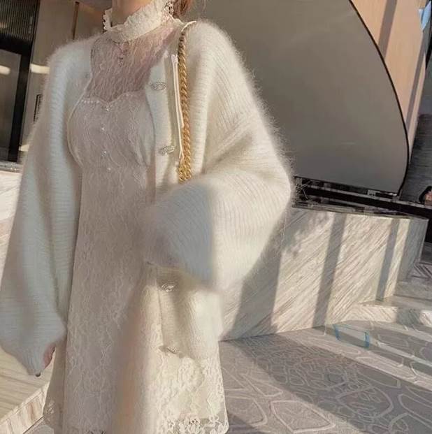 レディーストップスニットカーディガ...