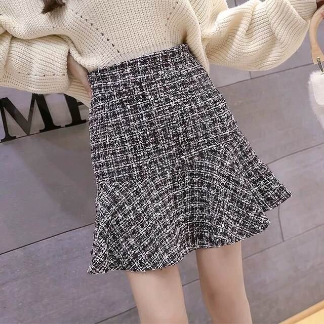 樂天商城 - パンツ付きツイードミニスカート 2color スカート 膝下 レディース かわいい 大人可愛い きれいめ 上品 おしゃれ かっこいい こなれ感 個性的 エレガント 都会的 ナチュラル オフィス ビジネス OL 通勤 学生 学校 デート お出かけ お泊まり