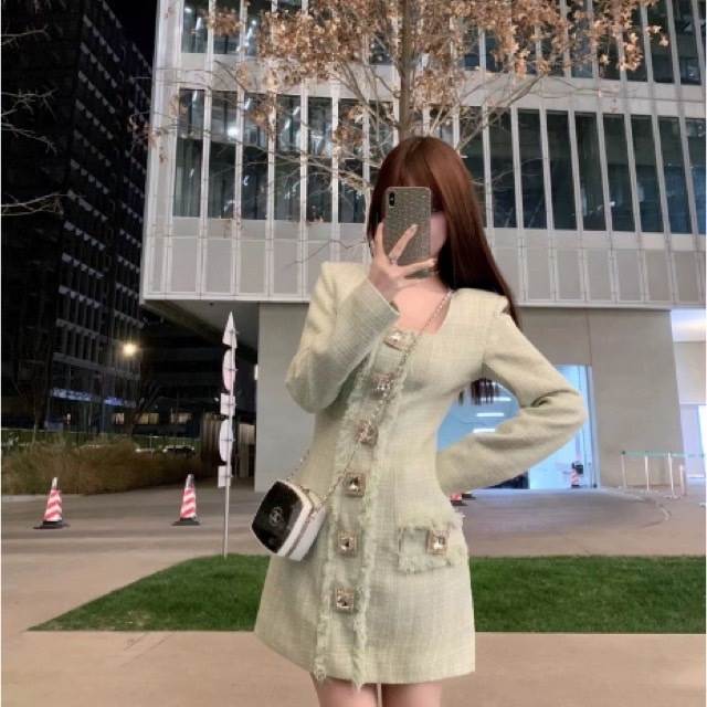 レディースワンピースドレス膝丈ミデ...