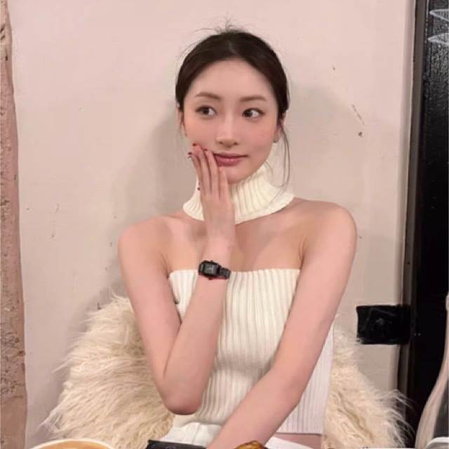 トップスチューブトップショート丈袖...