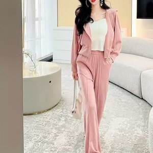 レディースパンツパーカーセットアッ...