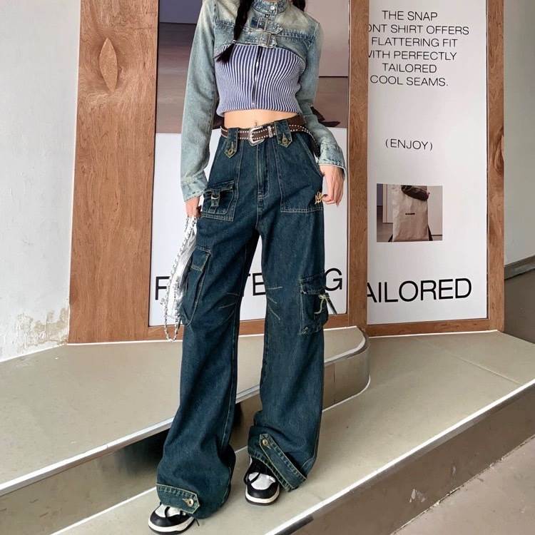 乐天商城 - トップス ショート丈 長袖 ポケット 前開き ボタン デニム切り替えデザイン かわいい 大人可愛い きれいめ シンプル カジュアル 大人 上品 おしゃれ かっこいい 大人女子 こなれ感 ラフ ルーズ 個性的 主役級 存在感 キュート メンズライク ボーイッシュ 無地