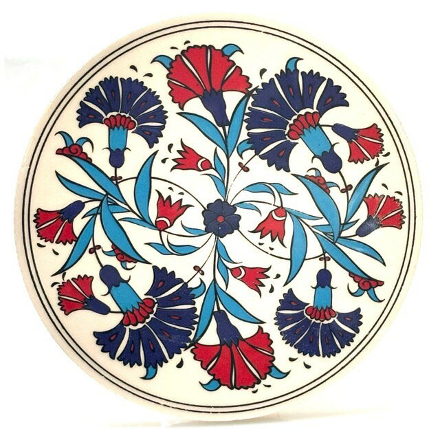 トルコ｜トルコみやげ｜トルコ土産｜トルコおみやげ｜トルコお土産｜トルコタイル｜トルコ陶器｜トルコ雑貨｜コースター｜丸タイル【大】27