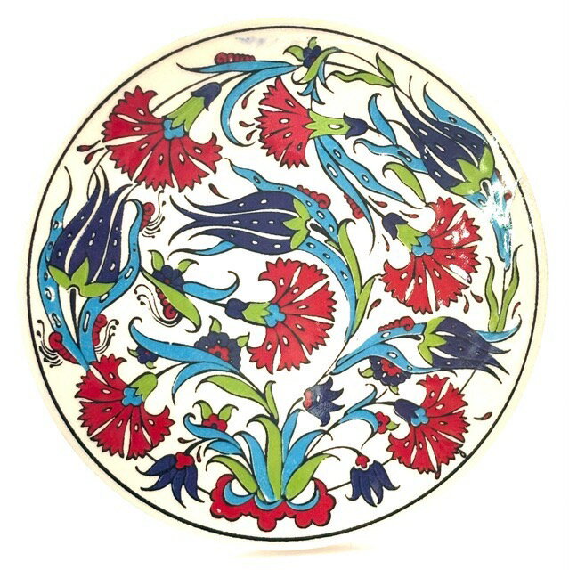 トルコ｜トルコみやげ｜トルコ土産｜トルコおみやげ｜トルコお土産｜トルコタイル｜トルコ陶器｜トルコ雑貨｜コースター｜丸タイル【大】29(3)