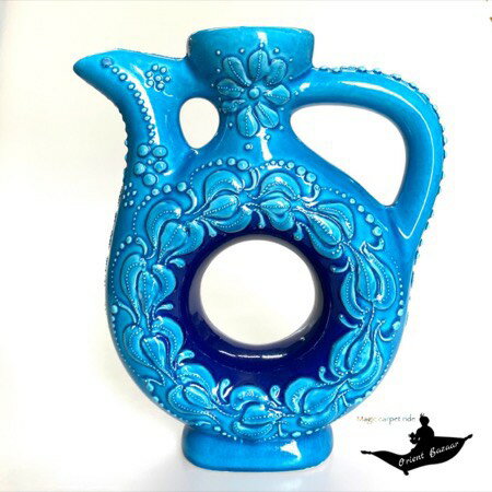 Rakuten - アラジン|Aladdin|トルコ陶器｜トルコ｜トルコ土産｜トルコみやげ｜トルコお土産｜トルコおみやげ｜トルコ雑貨｜キュタフヤ陶器|陶器|置物|水差し|水差しフリューゼデザイン03