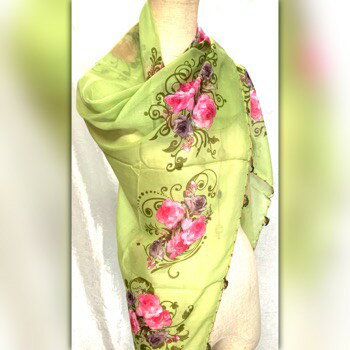 Rakuten - トルコ｜トルコみやげ｜トルコ土産｜トルコおみやげ｜トルコお土産｜スカーフ｜ストール｜scarf|ヒジャーブ|オヤ|oya|オヤスカーフ|トルコ産オヤスカーフ 98×98cm 09