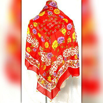 Rakuten - トルコ｜トルコみやげ｜トルコ土産｜トルコおみやげ｜トルコお土産｜スカーフ｜ストール｜scarf|ヒジャーブ|オヤ|oya|オヤスカーフ|トルコ産オヤスカーフ 98×98cm 38